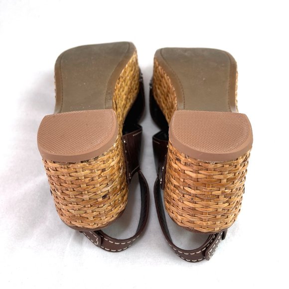 Authentic Prada Wicker Wedge Sandals 39,5 - Picture 10 of 10